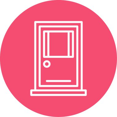 Kapı web simgesi, vektör çizim