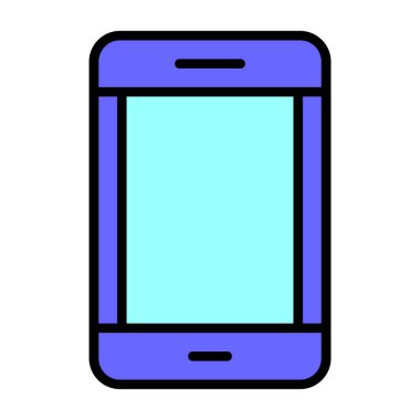 akıllı telefon simgesi, vektör illüstrasyonu basit tasarım