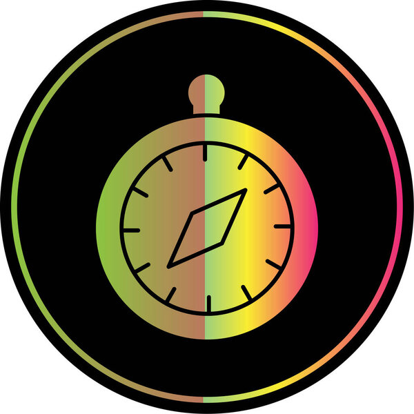 vector illustration of Compass modern icon            