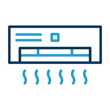 Modern klima simgesinin vektör illüstrasyonu                                     