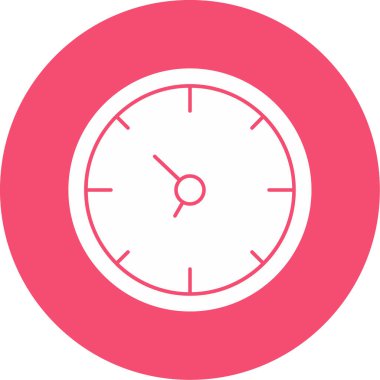 Saat. Web simgesi basit illüstrasyon                  