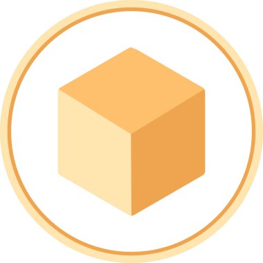 Kutu. Web simgesi basit illüstrasyon