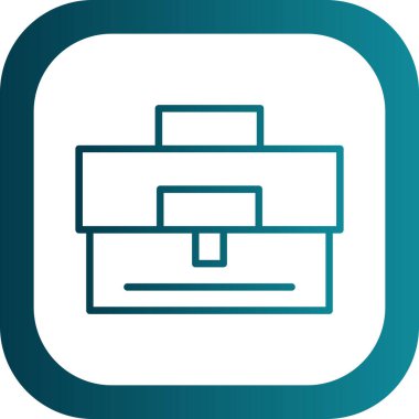 Çanta. Web simgesi basit tasarım