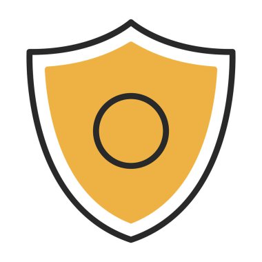 kalkan simgesi, vektör illüstrasyonu basit tasarım