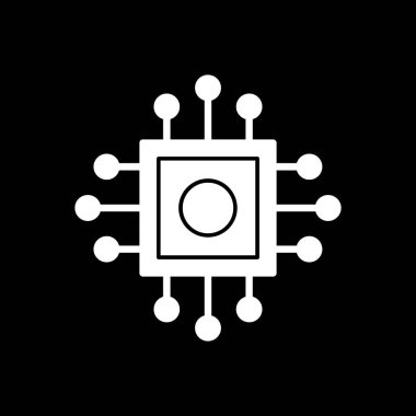 İşlemci, işlemci vektör simgesi