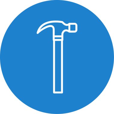 Çekiç sembolü vektör illüstrasyonu                                            