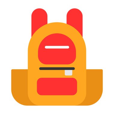 Çanta. Web simgesi basit illüstrasyon