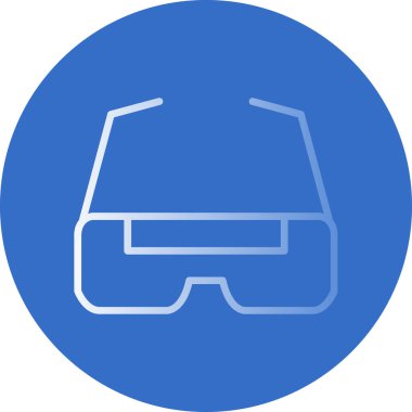 Gözlükler. Web simgesi basit illüstrasyon  