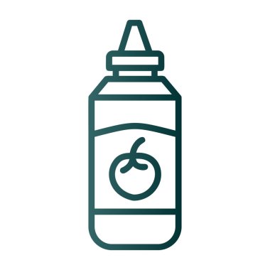 Bebek süt şişesi ikon vektörü. İnce çizgi işareti. izole edilmiş sınır sembolü çizimi