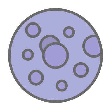 Modern b 'nin vektör illüstrasyonu gezegenin ikonundan yoksun