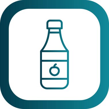 Soyut grupta şişe simgesi izole edildi