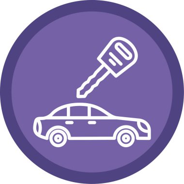 araba simgesi vektör illüstrasyonu