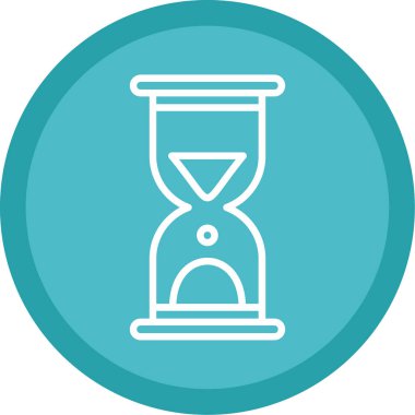 Kum saati. Basit web simgesi tasarımı. Vektör illüstrasyonu 