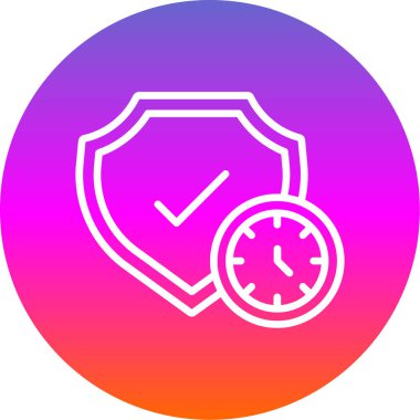 beyaz arkaplanda izole edilmiş renkli akıllı saat simgesi. Uygulama işaretini izle. Akıllı saat simgesi. Değişken rastgele dinamik şekiller. vektör illüstrasyonu