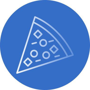 Pizza yaratıcı ikon vektör illüstrasyonu                