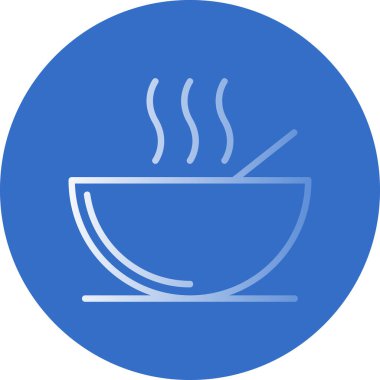 Çorba. Web simgesi basit illüstrasyon