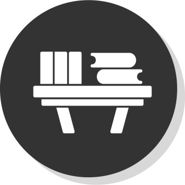 Kütüphane simge vektör çizim