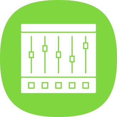 Denetleyici ya da müzik çalar simgesinin vektör çizimi 