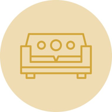 Kanepe. Web simgesi basit tasarım