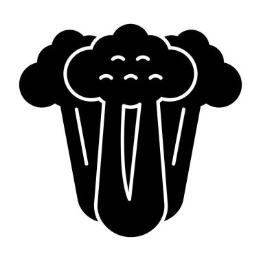 Kereviz simgesi, basit vektör çizimi. Sağlıklı yemek.