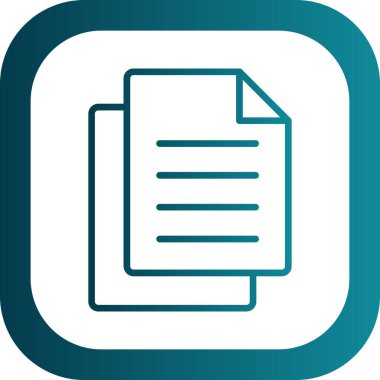 Belge. Web simgesi basit illüstrasyon 