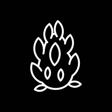 Nilüfer simgesi düz stil