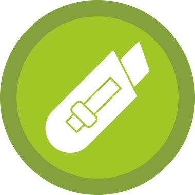 Kağıt kesicisi düz web simgesi basit tasarım 