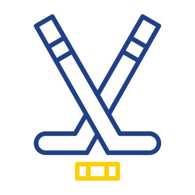 hokey ikonu vektör illüstrasyonu