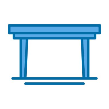 Vektör simgeler renkte mobilya