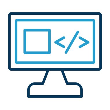 Web simgesi vektör illüstrasyonu