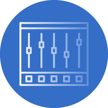 Denetleyici ya da müzik çalar simgesinin vektör çizimi 