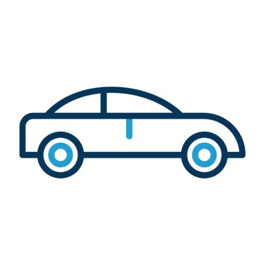 araba simgesi, vektör illüstrasyonu 