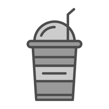 içecek vektör çizgisi simgesi,