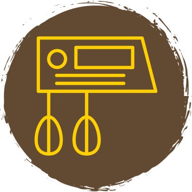 Karıştırıcı. Web simgesi basit illüstrasyon                