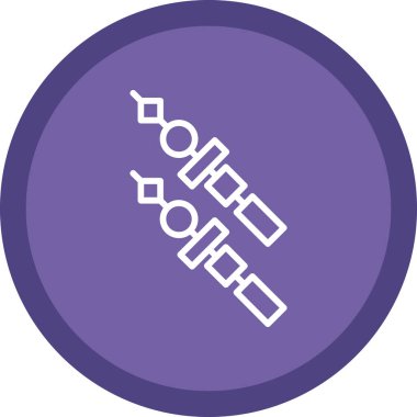 Kebap simge vektör çizim