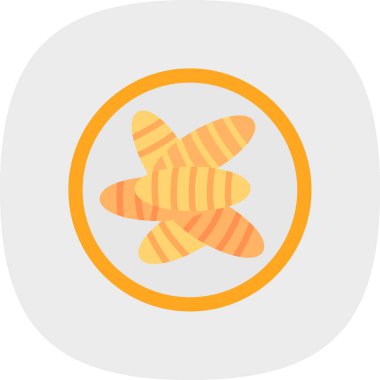 Tatlım düz vektör simgesi