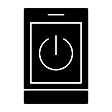 Akıllı telefon simgesinin vektör illüstrasyonu 