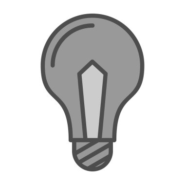 Ampul simgesi web basit illüstrasyon