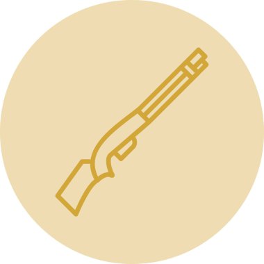 av tüfeği ikonu vektör illüstrasyonu