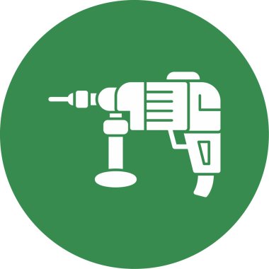 Sondaj makinesi ikon vektör çizimi