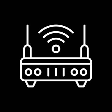 wifi internet yönlendirici vektör çizimi 