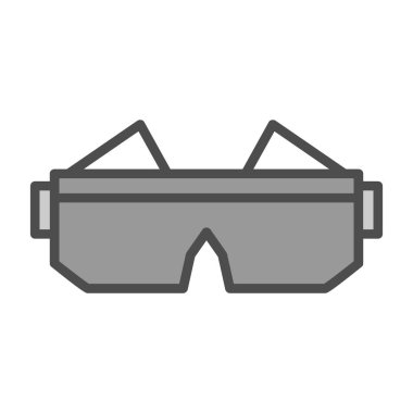 Gözlük. Web simgesi basit illüstrasyon 