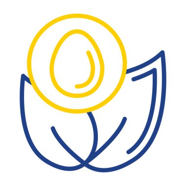 çiçek simgesi vektör illüstrasyonu