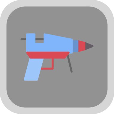 Yapıştırıcı tabancası ağ simgesi, vektör illüstrasyonu