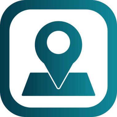 konum pin simgesi, vektör illüstrasyonu 