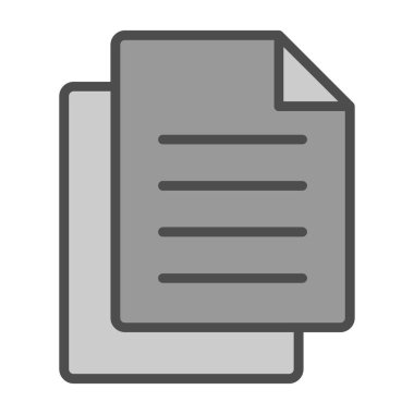 Belge. Web simgesi basit illüstrasyon 