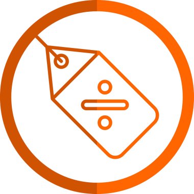 Fiyat etiketi web simgesi, vektör illüstrasyonu