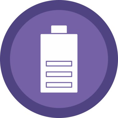 Pil simgesinin vektör illüstrasyonu