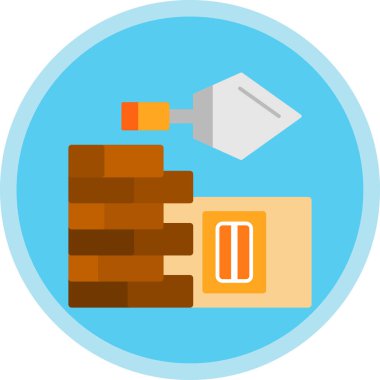 İnşaat konsepti tasarımı, duvar vektörü illüstrasyonunun alçılanması 10 gramlık