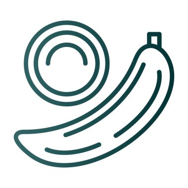 muz ikonu vektör çizimi